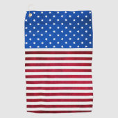 スターズ&ストライプアメリカ国旗Shirley Taylor ゴルフタオル (正面)