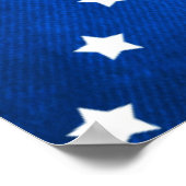 スターズ&ストライプアメリカ国旗Shirley Taylor ポスター (角)