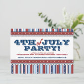 スターズ&ストライプフェスティバル7月4日パーティー 招待状 (スタンド正面)