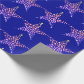 スターズ ブルー ラッピングペーパー (角)