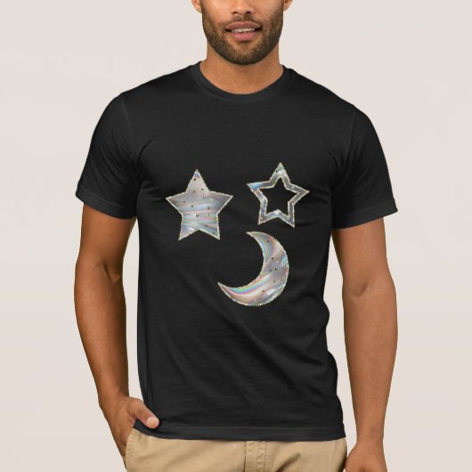 スターズ&ムーンメンズTシャツ Tシャツ (正面)