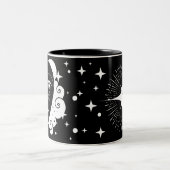 スターズ・モノグラムのBW女性 ツートーンマグカップ (中央)