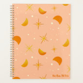 スターズ&モーンズコージーピーチ名前をカスタムする/年 プランナー手帳 (正面)