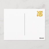 スターズ&ユニオコーン誕生日グリーティングカード ポストカード (裏面)