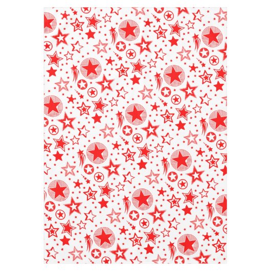 スタータトゥー赤+あなたのアイディア テーブルクロス (正面)