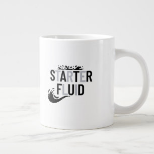 スターター フルード おもしろモダンなトレンディタイポグラフィの引用 ジャンボコーヒーマグカップ