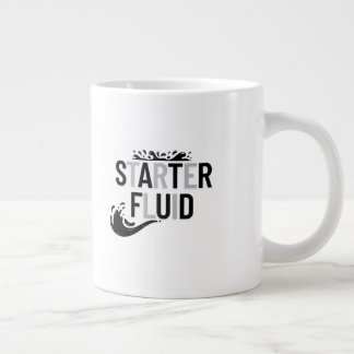 スターター フルード おもしろモダンなトレンディタイポグラフィの引用 ジャンボコーヒーマグカップ