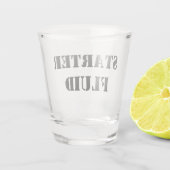 スタータ流体おもしろいタイポグラフィ ショットグラス (裏面)