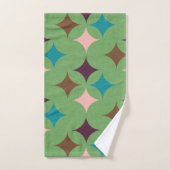 スターダイヤモンドミッドセンチュリーパターン バスタオルセット (ハンドタオル)