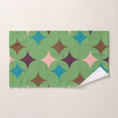 スターダイヤモンドミッドセンチュリーパターン バスタオルセット (ハンドタオル)