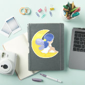 スターダストの妖精、かわいい妖精、月の妖精 シール (iPadカバー)