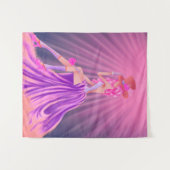 「スターダストの調和」魅惑的なスティームパンク女王 タペストリー (正面(横))