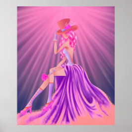 「スターダストの調和」魅惑的なスティームパンク女王 ポスター