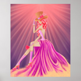 「スターダストの調和」魅惑的なスティームパンク女王 ポスター