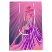 「スターダストの調和」魅惑的なスティームパンク女王 ミディアムペーパーバッグ (裏面)