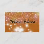 スターダストの輝きの背景 名刺 (正面)