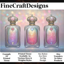 スターダストグリッター香水ボトルAF5 Decopage