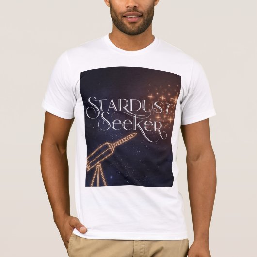 スターダストシーカー天文学と宇宙探査 Tシャツ (正面)
