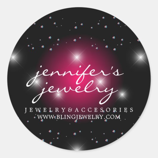 スターダストピきらきら光るックジェムズダイヤモンドパールルクス ラウンドシール (正面)