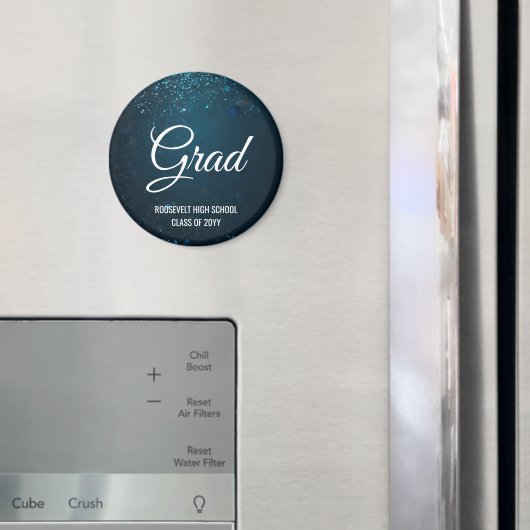 スターダストブルー卒業パーティーメモリ マグネット (インサイチュ (冷蔵庫))