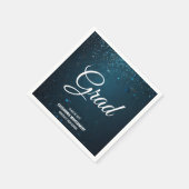 スターダストブルー卒業パーティー スタンダードカクテルナプキン (角)