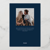 スターダストモノグラムゴールドフォイル結婚式招待状 箔招待状 (裏面)