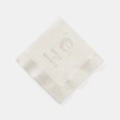 スターダストモノグラム結婚式招待状 縁ありカクテルナプキン (角)