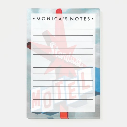 スターダストモーテルサイン ポストイット (正面)