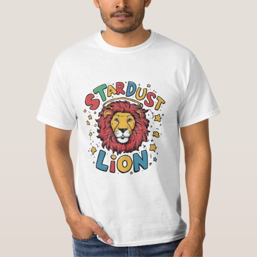 👕🦁スターダストライオンTシャツデザイン🦁👕 Tシャツ (正面)