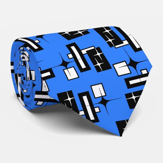 スターダストレトロ幾何王室の両面 ネクタイ (ロール)