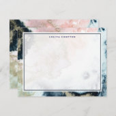 スターダスト優雅パーソナライズされた文具 ノートカード (正面/裏面)