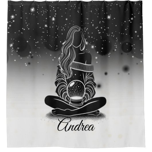 スターダスト反射 シャワーカーテン (正面)