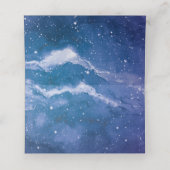 スターダスト宇宙バイオレット結婚ズ プレイスカード (内部開封)