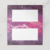 スターダスト宇宙結婚ピンク プレイスカード (外部開封)