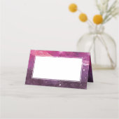 スターダスト宇宙結婚ピンク プレイスカード (裏面)