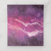 スターダスト宇宙結婚ピンク プレイスカード (内部開封)