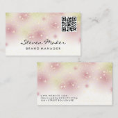 スターダスト硬化性フォント | QRコード名刺 名刺 (正面/裏面)