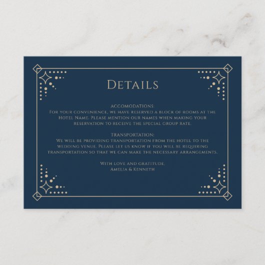 スターダスト結婚ズ エンクロージャーカード (正面)