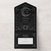 スターダスト結婚式招待状 オールインワン招待状 (内側)