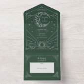 スターダスト結婚式招待状 オールインワン招待状 (内側)