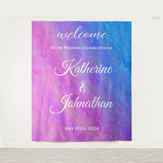 スターダスト結婚海のウェルカム –  タペストリー (正面)