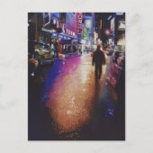 「スターダスト」ニューヨークシーン水の色絵画の ポストカード (正面)