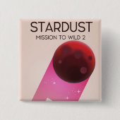 スターダスト・ミッション　彗星ワイルド2 缶バッジ (正面)