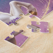 スターダスト ユニコーン & マジカル グリッター ハート アート ジグソーパズル (側面)