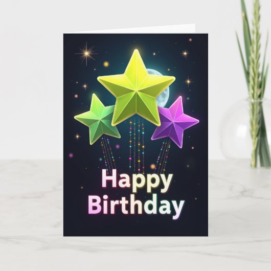 スターダスト 誕生日カード カード (正面)