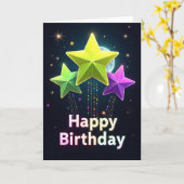 スターダスト 誕生日カード カード (黄色い花)