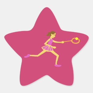 スターテニス選手 星シール