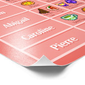 スターデウキャラクターのラブテーブル3ポスタープリント フォトプリント            (角)