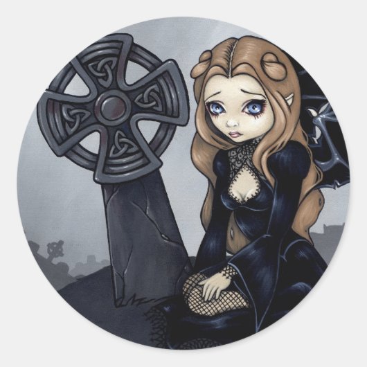 「スタートからの運命」ステッカー ラウンドシール (正面)