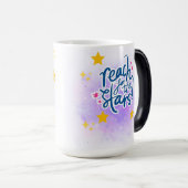 スタートの手を伸ばす モーフィングマグカップ (正面右)